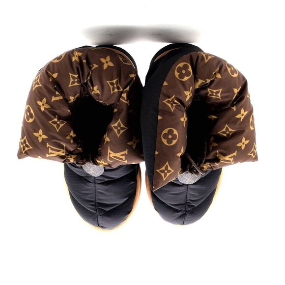 Louis Vuitton Women's Pillow Comfort Ankle Boots Nylon Black